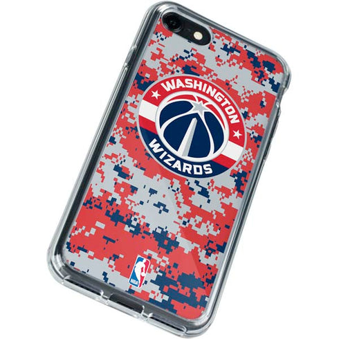 NBA Washington Wizards Camo Digi iPhone SE (2nd & 3rd Gen) Clear Case