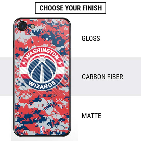 NBA Washington Wizards Camo Digi iPhone SE (2nd & 3rd Gen) Skin