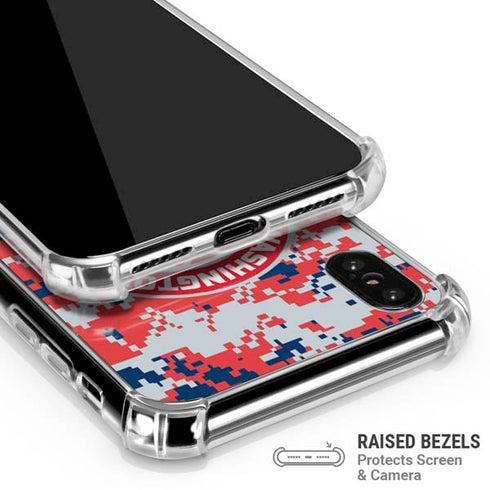 NBA Washington Wizards Camo Digi iPhone XS Max Clear Case