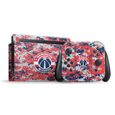 NBA Washington Wizards Camo Digi Nintendo Switch Bundle Skin