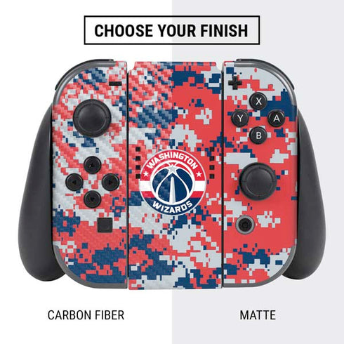 NBA Washington Wizards Camo Digi Nintendo Switch Bundle Skin