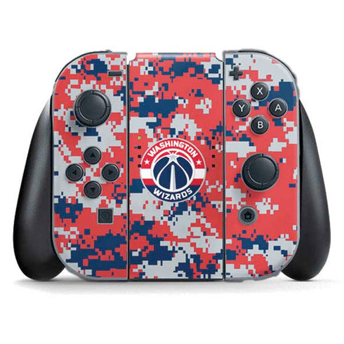 NBA Washington Wizards Camo Digi Nintendo Switch (2017-2021) Joy-Con Controller Skin