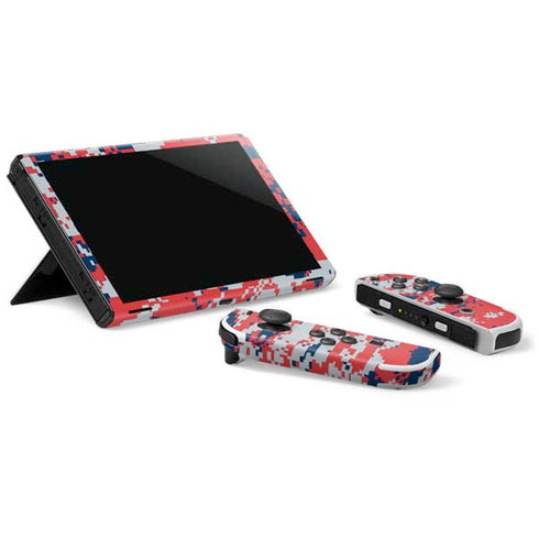 NBA Washington Wizards Camo Digi Nintendo Switch OLED (2021) Skin