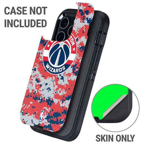 NBA Washington Wizards Camo Digi Otterbox Defender iPhone Skin