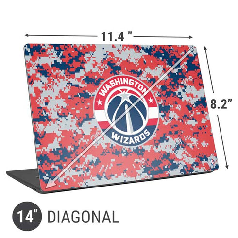 NBA Washington Wizards Camo Digi Universal Laptop 14in (11.4 x 8.2in) Skin