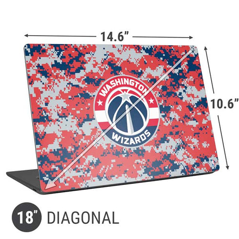 NBA Washington Wizards Camo Digi Universal Laptop 18in (14.6 x 10.6in) Skin