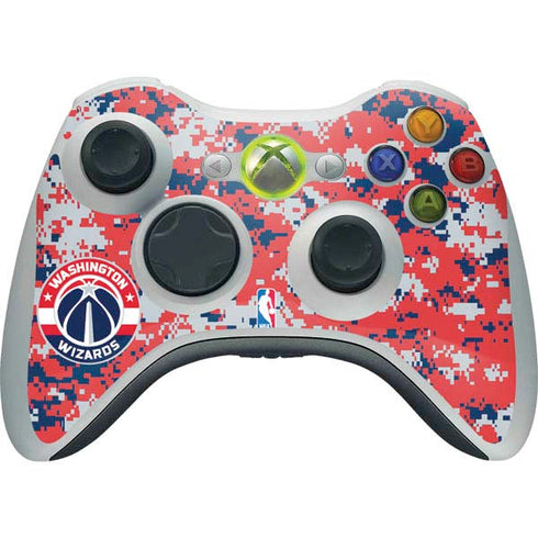 NBA Washington Wizards Camo Digi Xbox 360 Wireless Controller Skin