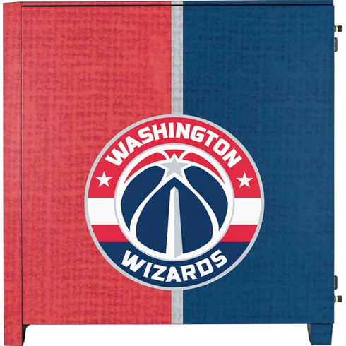 NBA Washington Wizards Canvas Split Corsair 4000D Tempered Glass Mid-Tower ATX Case Skin