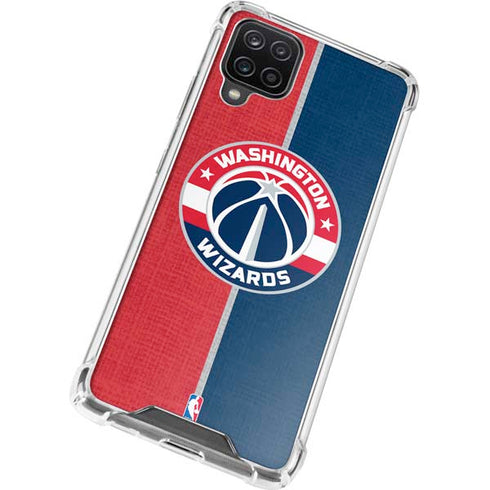 NBA Washington Wizards Canvas Split Galaxy A12 Clear Case