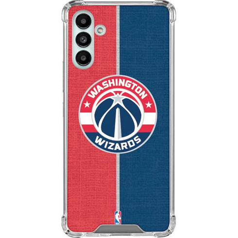 NBA Washington Wizards Canvas Split Galaxy A13 5G Clear Case