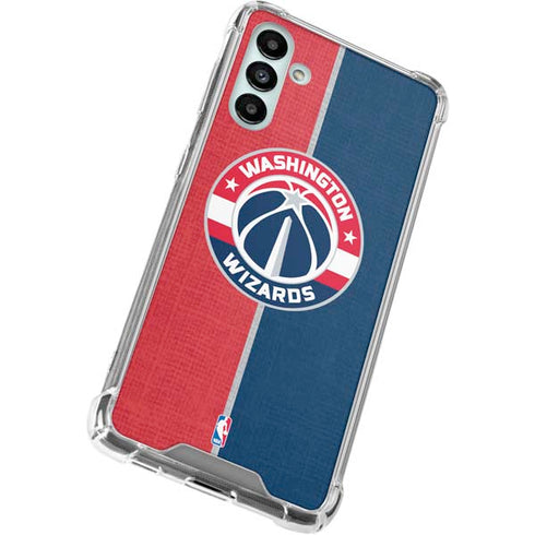 NBA Washington Wizards Canvas Split Galaxy A13 5G Clear Case