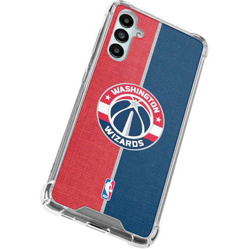 NBA Washington Wizards Canvas Split Galaxy A15 5G Clear Case