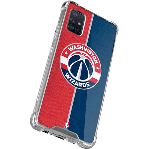 NBA Washington Wizards Canvas Split Galaxy A51 5G Clear Case