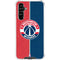 NBA Washington Wizards Canvas Split Galaxy A54 5G Clear Case