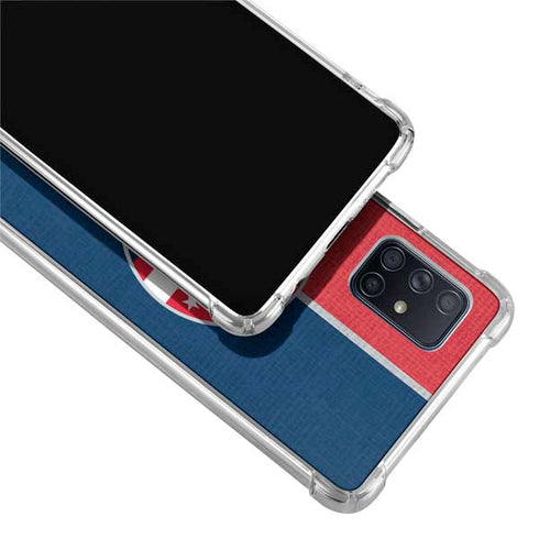 NBA Washington Wizards Canvas Split Galaxy A71 5G Clear Case