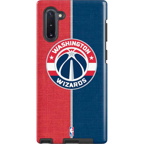 NBA Washington Wizards Canvas Split Galaxy Note 10 Pro Case