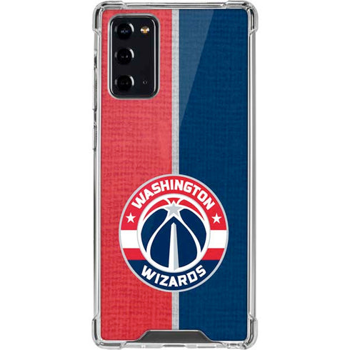 NBA Washington Wizards Canvas Split Galaxy Note20 5G Clear Case