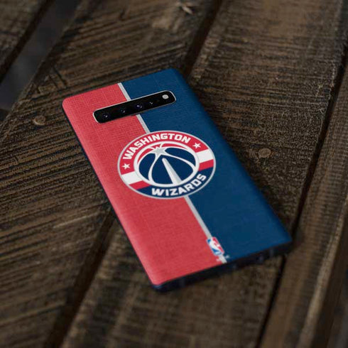 NBA Washington Wizards Canvas Split Galaxy S10 Plus Skin