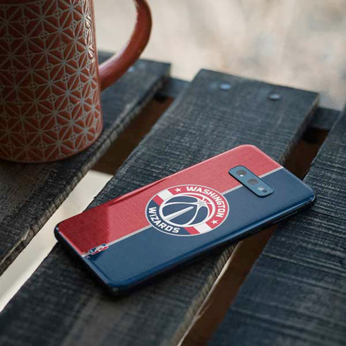 NBA Washington Wizards Canvas Split Galaxy S10e Skin