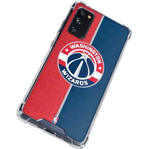 NBA Washington Wizards Canvas Split Galaxy S20 FE Clear Case