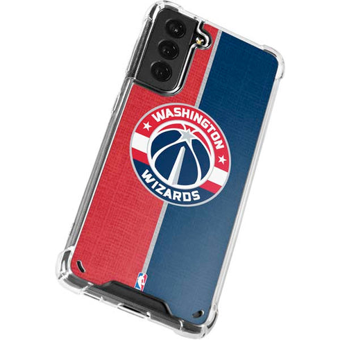 NBA Washington Wizards Canvas Split Galaxy S21 Plus 5G Clear Case