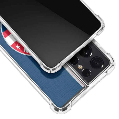 NBA Washington Wizards Canvas Split Galaxy S21 Ultra 5G Clear Case