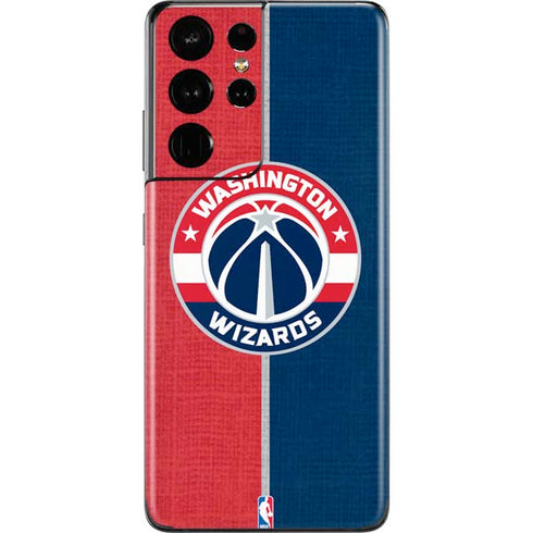 NBA Washington Wizards Canvas Split Galaxy S21 Ultra 5G Skin