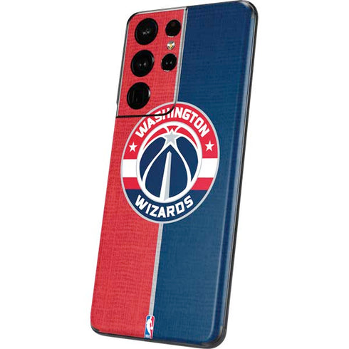 NBA Washington Wizards Canvas Split Galaxy S21 Ultra 5G Skin