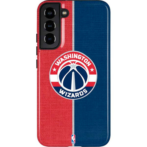 NBA Washington Wizards Canvas Split Galaxy S22 Plus Pro Case
