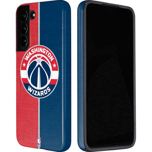 NBA Washington Wizards Canvas Split Galaxy S22 Plus Pro Case