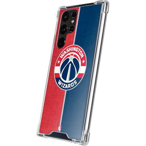 NBA Washington Wizards Canvas Split Galaxy S22 Ultra Clear Case
