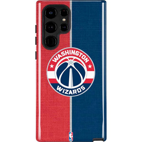 NBA Washington Wizards Canvas Split Galaxy S22 Ultra Pro Case