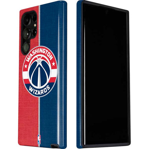 NBA Washington Wizards Canvas Split Galaxy S22 Ultra Pro Case