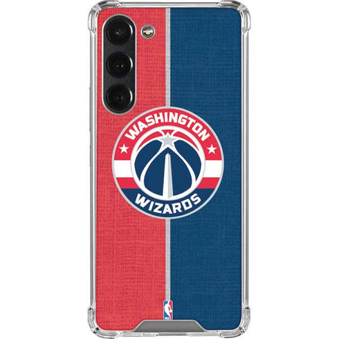 NBA Washington Wizards Canvas Split Galaxy S23 Plus Clear Case