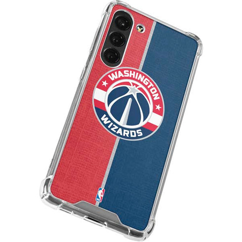 NBA Washington Wizards Canvas Split Galaxy S23 Plus Clear Case