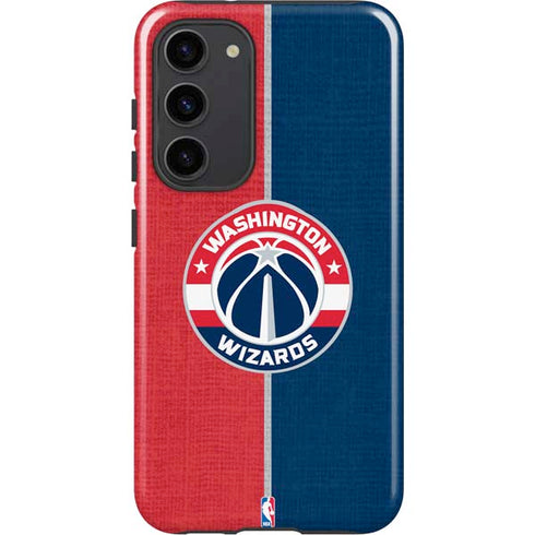 NBA Washington Wizards Canvas Split Galaxy S23 Plus Pro Case