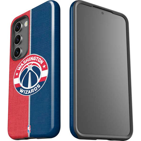 NBA Washington Wizards Canvas Split Galaxy S23 Plus Pro Case