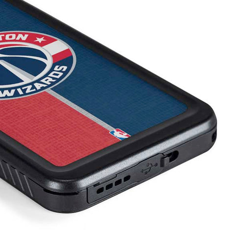 NBA Washington Wizards Canvas Split Galaxy S23 Plus Waterproof Case