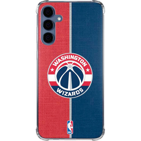 NBA Washington Wizards Canvas Split Galaxy S24 Clear Case
