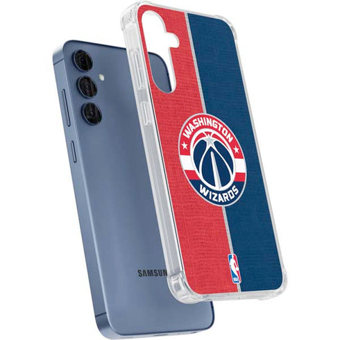 NBA Washington Wizards Canvas Split Galaxy S24 Clear Case