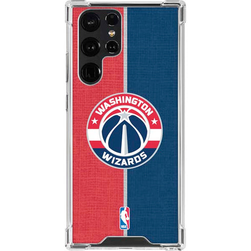 NBA Washington Wizards Canvas Split Galaxy S24 Ultra Clear Case