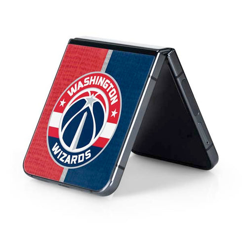 NBA Washington Wizards Canvas Split Galaxy Z Flip5 5G Skin