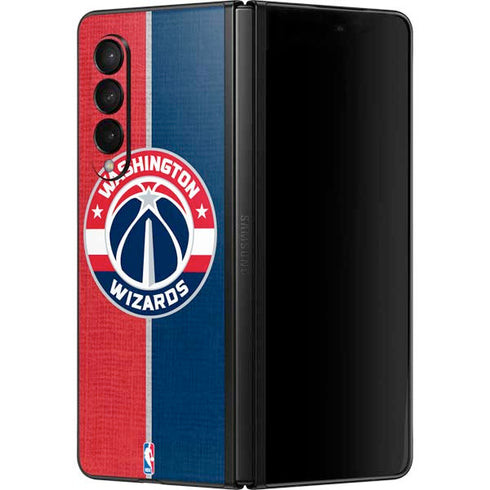 NBA Washington Wizards Canvas Split Galaxy Z Fold3 5G Skin