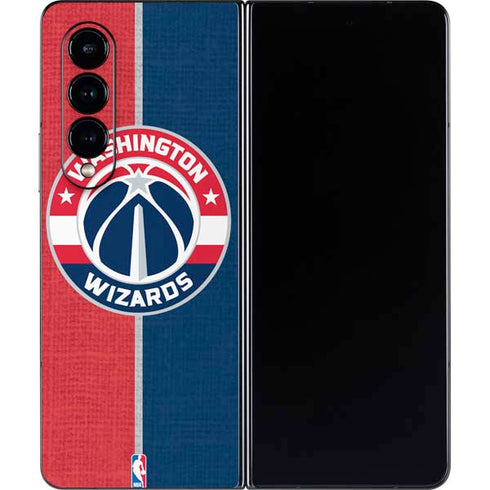 NBA Washington Wizards Canvas Split Galaxy Z Fold4 5G Skin