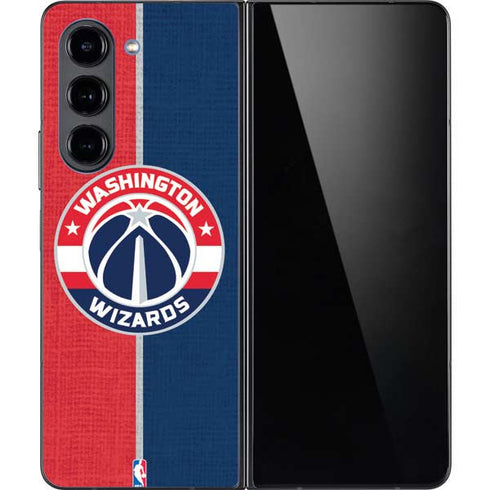 NBA Washington Wizards Canvas Split Galaxy Z Fold5 5G Skin