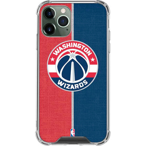 NBA Washington Wizards Canvas Split iPhone 11 Pro Max Clear Case