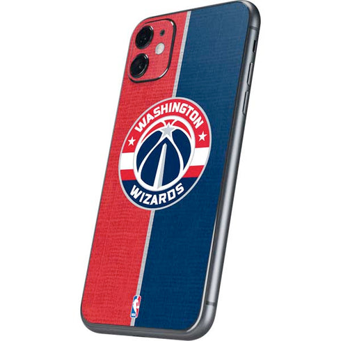 NBA Washington Wizards Canvas Split iPhone 11 Skin