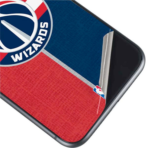 NBA Washington Wizards Canvas Split iPhone 11 Skin