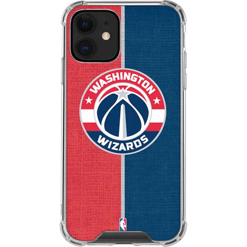 NBA Washington Wizards Canvas Split iPhone 12 Clear Case