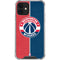 NBA Washington Wizards Canvas Split iPhone 12 Clear Case